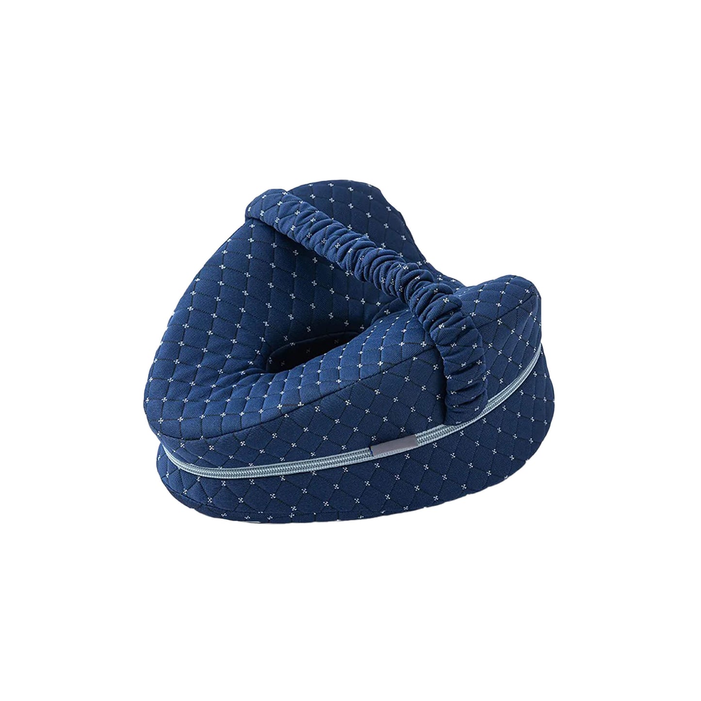 Knee pillow shown in a right-facing position, showcasing the supportive structure for alignment and comfort.