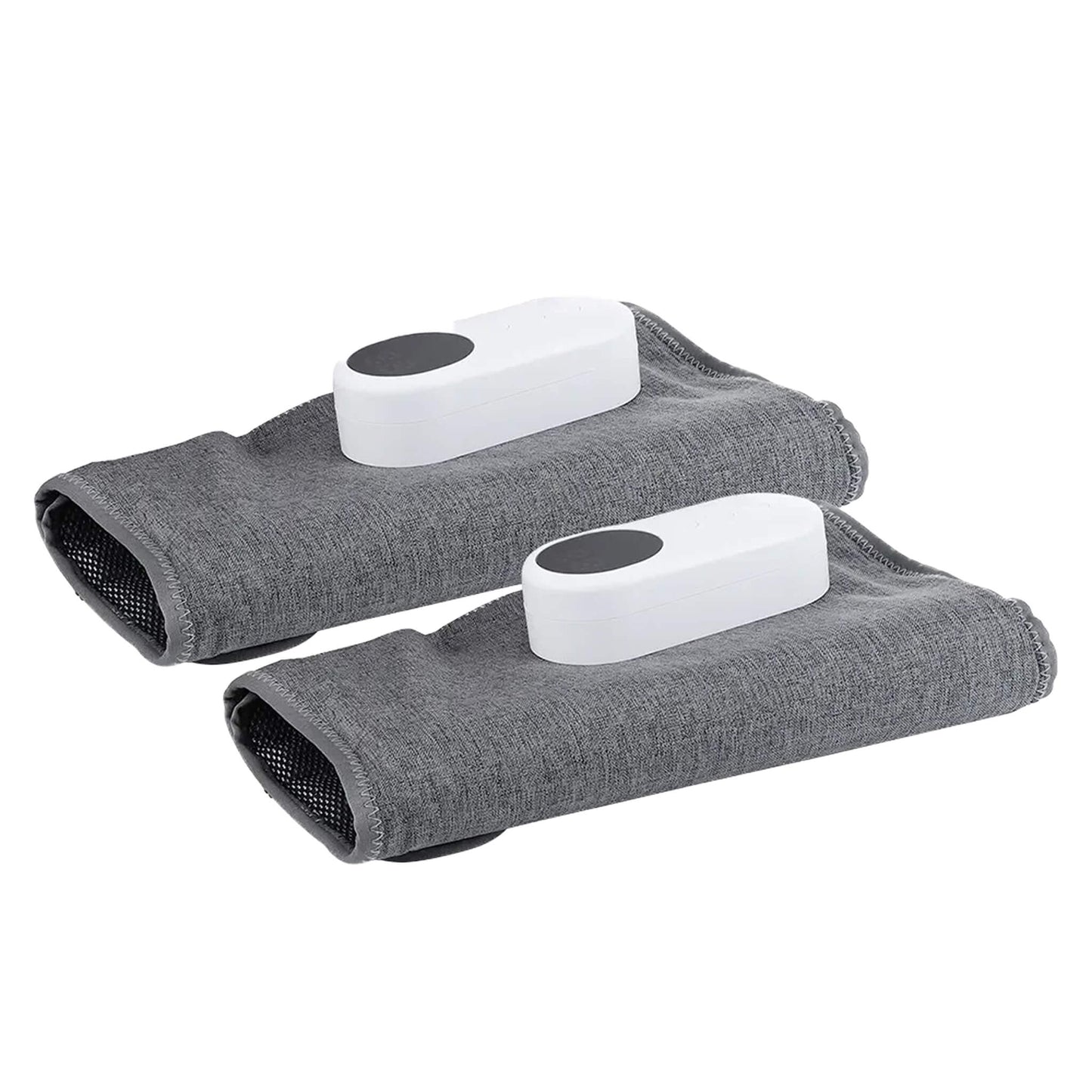 A pair of leg massagers displayed, highlighting the design and functionality of the leg massage machine and calf massager for comprehensive leg care.